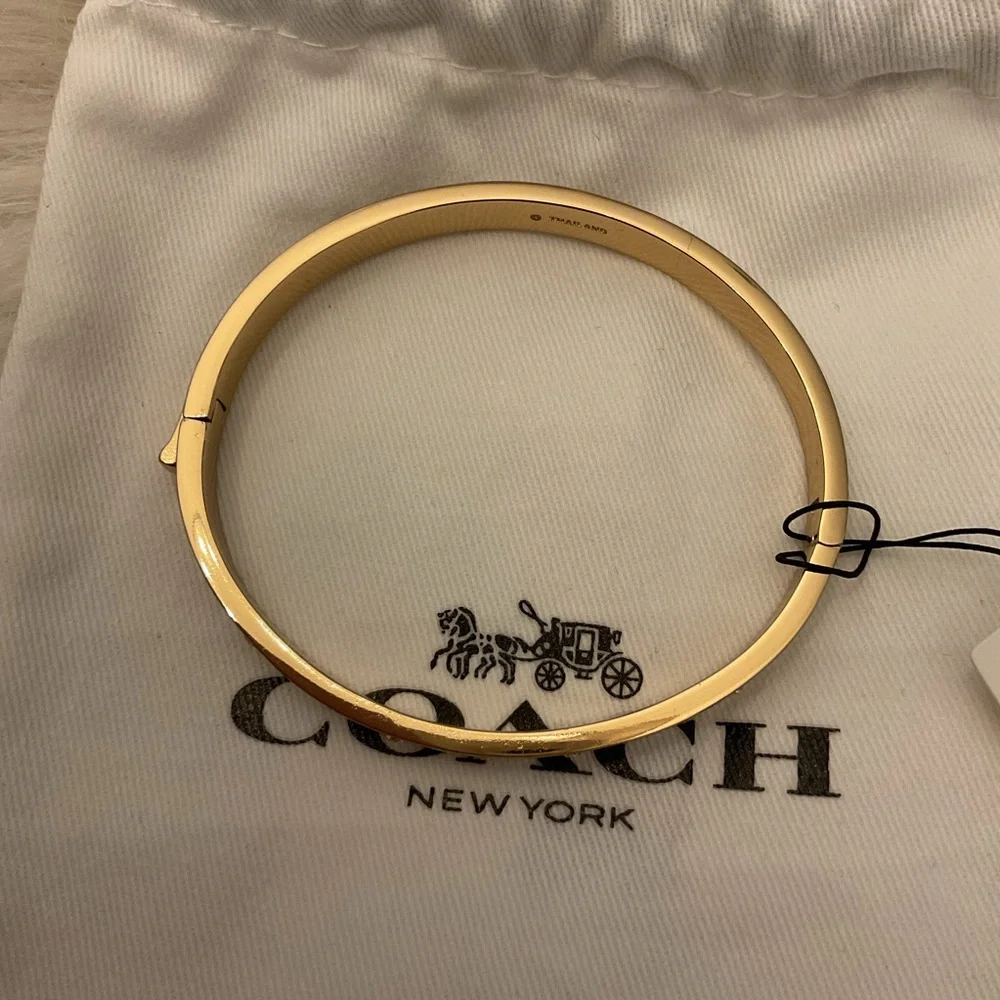 Coach Signature Enamel Bangle Bracelet - Picture 3 of 6